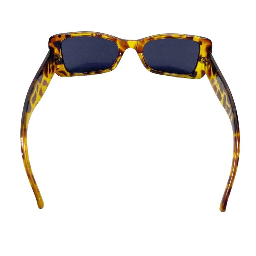 Retro Rectangle Tortoise Sunglasses - Picture 11 of 13